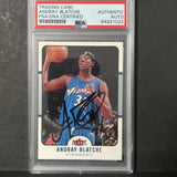 2006-07 NBA Fleer #195 Andray Blatche Signed Card AUTO PSA Slabbed Wizards