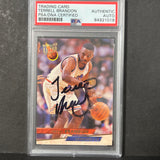 1993 Fleer Ultra #35 Terrell Brandon Signed Card AUTO PSA/DNA Slabbed Cavs