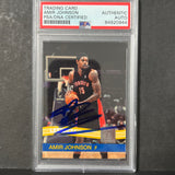 2010-11 Donruss #35 Amir Johnson Signed Card AUTO PSA Slabbed Raptors