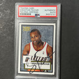 2005-06 Topps 1952 Style #128 Sebastian Telfair Signed Card AUTO PSA/DNA Slabbed Trail Blazers