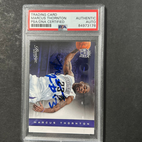 2012-13 Panini Prestige #130 Marcus Thornton Signed Card AUTO PSA Slabbed Kings