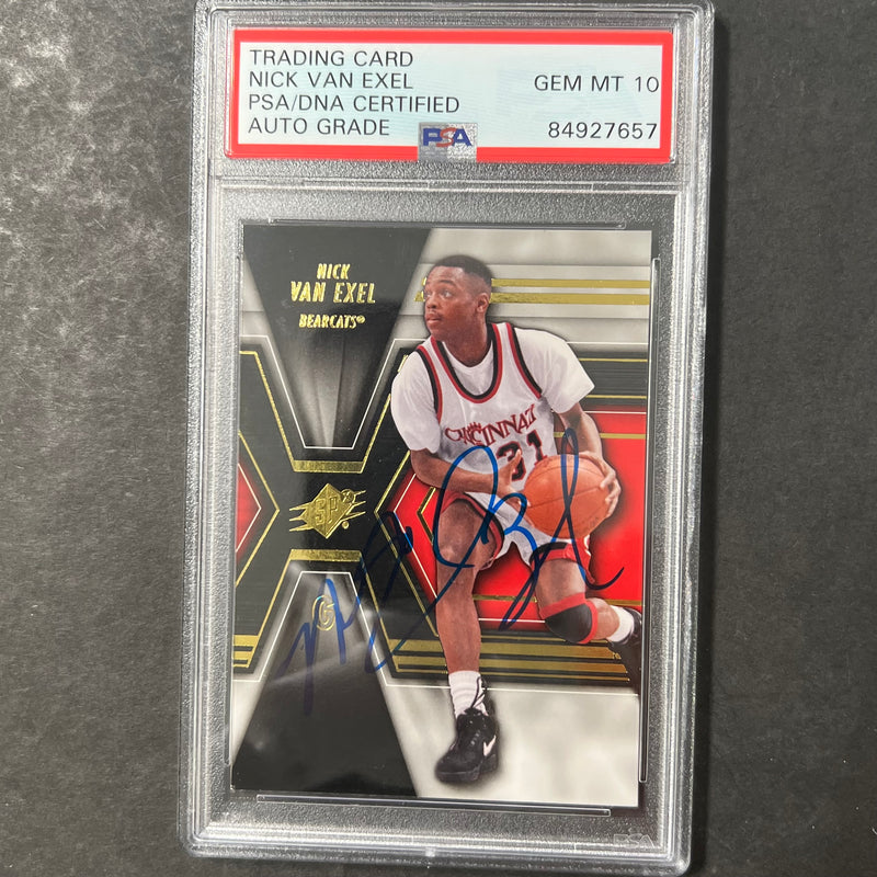 2014-15 Upper Deck SPX #44 Nick Van Exel Signed Card AUTO 10 PSA/DNA Slabbed Cincinnati