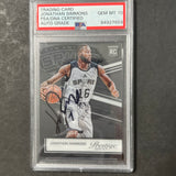 2015-16 Panini Prestige #19 Jonathan Simmons Signed Card AUTO 10 PSA Slabbed RC Spurs