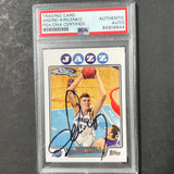 2008-09 Topps #47 Andrei Kirilenko Signed Card AUTO PSA Slabbed Jazz