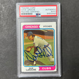 1974 Topps #502 Dave LaRoche Signed Card PSA Slabbed Auto Cubs