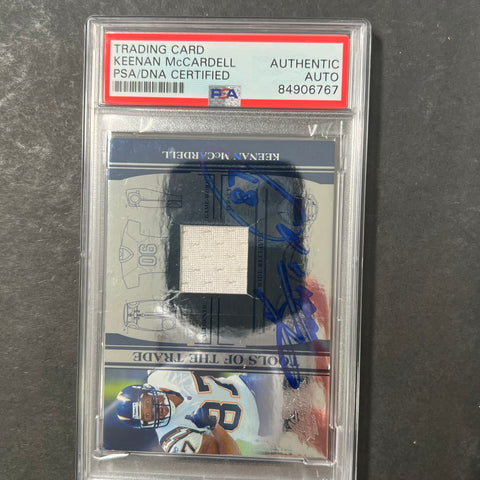 2006 Playoff Absolute Memorabilia #TOT-85 Keenan McCardell Signed Card PSA AUTO Slabbed Chargers