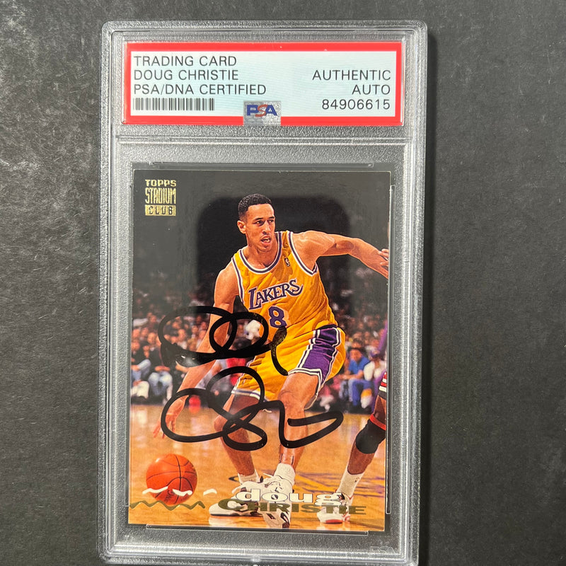 1994 Topps Stadium Club #243 DOUG CHRISTIE Signed Card AUTO PSA/DNA Slabbed Lakers