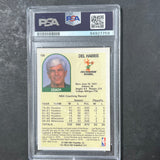 1989-90 NBA Hoops #126 Del Harris Signed Card AUTO 10 PSA Slabbed Bucks