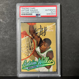 1995-96 Fleer #9 Antoine Walker Signed Card AUTO PSA Slabbed Boston Celtics