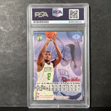 1995-96 Fleer #9 Antoine Walker Signed Card AUTO PSA Slabbed Boston Celtics