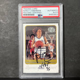 2001 Fleer WNBA #80 Nancy Lieberman Cline Signed Card AUTO PSA Slabbed