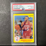 1986 The Star 7/33 Maurice Cheeks Signed AUTO PSA Slabbed 76ers