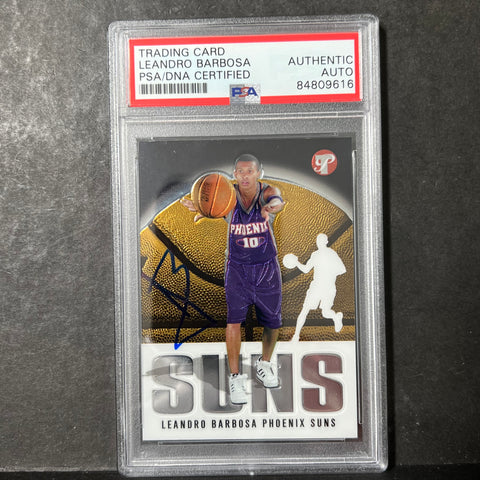 2003 Topps #182 Leandro Barbosa Signed Card AUTO PSA Slabbed Suns