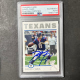 2004 Topps #215 David Carr Signed Card PSA Slabbed AUTO Texans