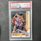 2002 Upper Deck #244 Tyson Chandler Signed Card AUTO PSA Slabbed Bulls