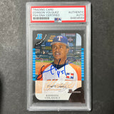 2004 Topps Bowman #BDP134 Edison Volquez Signed Card AUTO PSA Slabbed Rangers