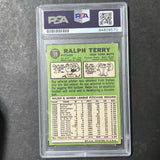 1967 Topps #59 Ralph Terry Signed Card PSA Slabbed Auto Mets