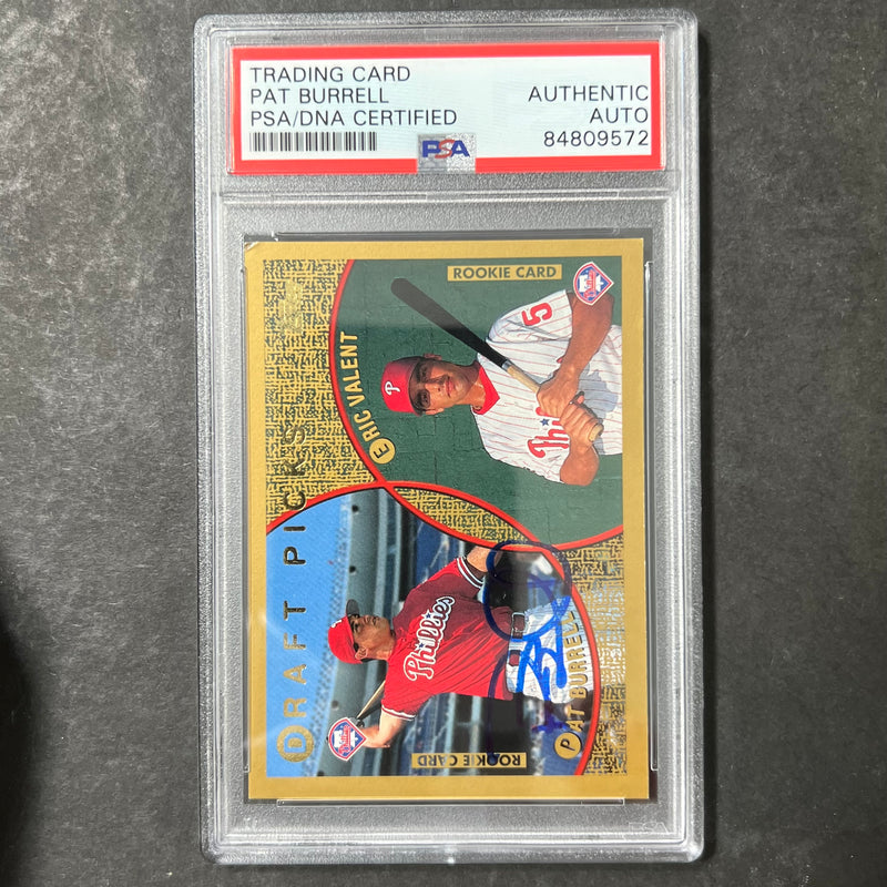 1998 Topps #444 Pat Burrell Signed Card PSA Slabbed Auto  RC Phillies