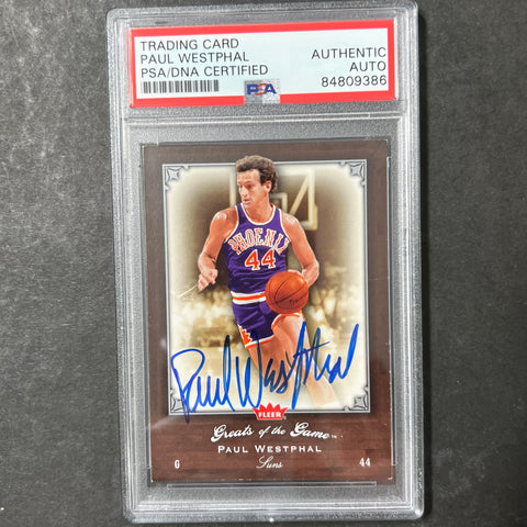 1983-84 Fleer Greats of the Game #77 Paul Westphal Signed AUTO PSA Slabbed Suns