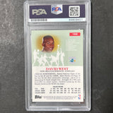 2002-03 Topps Pristine #152 David West Signed Card AUTO PSA Slabbed Hornets