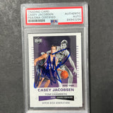 2002-03 Upper Deck #214 Casey Jacobsen Signed Card AUTO PSA Slabbed RC Suns