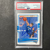 2020-21 Panini Donruss #3 Nikola Vucevic Signed Card AUTO PSA Slabbed Magic