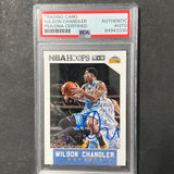 2015-16 NBA Hoops #240 Wilson Chandler Signed AUTO PSA Slabbed Nuggets