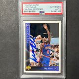 1993 Upper Deck #110 Terry Mills Signed Card AUTO PSA Slabbed Pistons