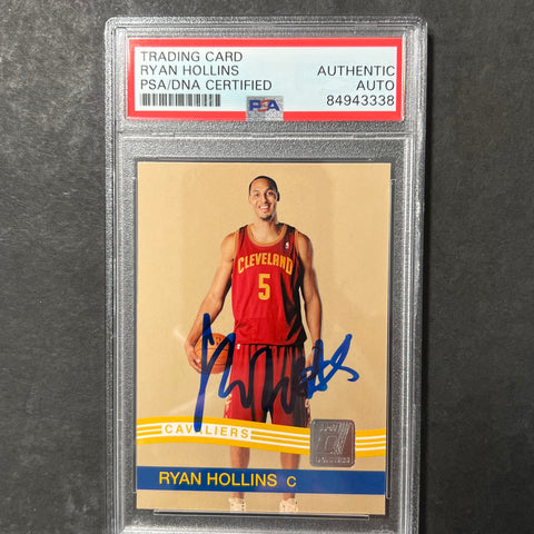 2010-11 Panini Donruss #51 Ryan Hollins Signed Card AUTO PSA Slabbed Cavs