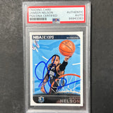 2013-14 Panini Hoops #159 Jameer Nelson Signed Card AUTO PSA Slabbed Mavericks