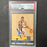 2010-11 Panini Donruss #20 Anthony Randolph Signed AUTO PSA Slabbed Knicks