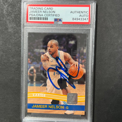 2010 Panini Donruss #179 Jameer Nelson Signed Card AUTO PSA Slabbed Magic