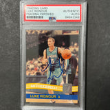 2010 Panini Donruss #123 Luke Ridnour Signed Card AUTO PSA Slabbed Timberwolves