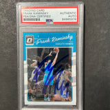 2016-17 Panini Donruss Optic #46 Frank Kaminsky Signed Card AUTO PSA Slabbed RC Hornets