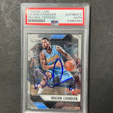 2016-17 Panini Prizm #176 Wilson Chandler Signed AUTO PSA Slabbed Nuggets