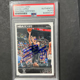 2014-15 Panini Hoops #251 BROOK LOPEZ Signed Card AUTO PSA Slabbed Nets