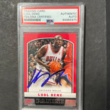 2012-13 Panini #108 Luol Deng Signed Card AUTO PSA Slabbed Bulls