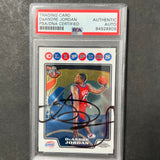 2008 Topps Chrome #209 DeAndre Jordan Signed Card AUTO PSA RC Slabbed Clippers