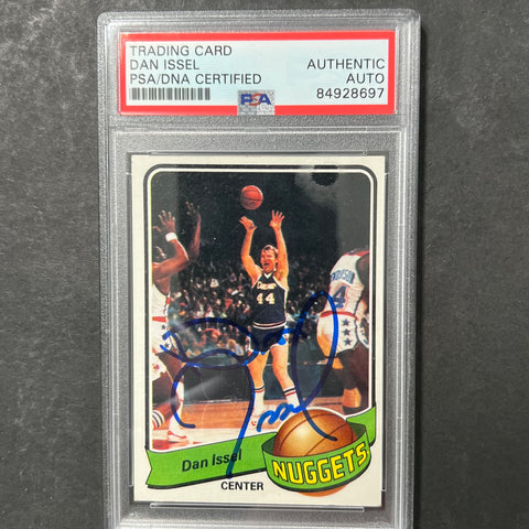 1979 Topps #17 Dan Issel Signed AUTO PSA Slabbed Nuggets