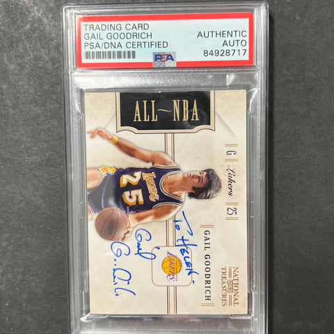 2011 Panini #8 Gail Goodrich Signed Card AUTO PSA Slabbed Lakers