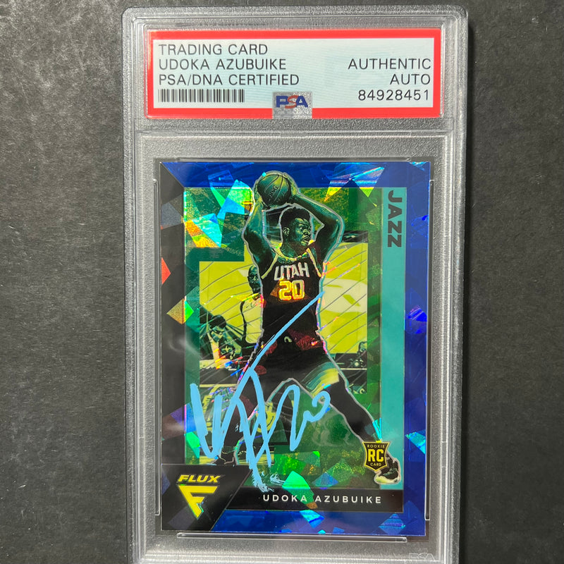 2020-21 Panini Flux #240 Udoka Azubuike AUTO Signed Card PSA/DNA Encapsulated Jazz
