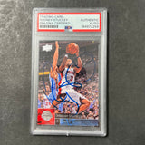 2009 Upper Deck #50 Panini Rodney Stuckey Signed Card AUTO PSA Slabbed Pistons