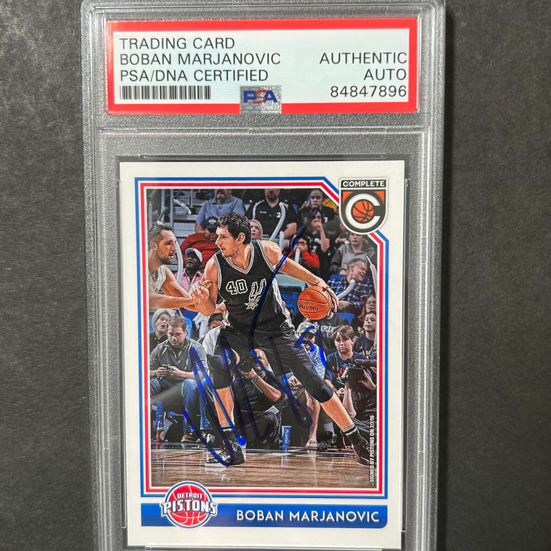 2016-17 Panini Complete #274 Boban Marjanovic signed Auto Card PSA/DNA Slabbed Pistons