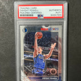 2019-20 Panini Hoops #45 Dwight Powell Card AUTO PSA Slabbed Mavericks