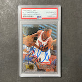 1995 Fleer #105 B.J. Armstrong Signed Card AUTO PSA Slabbed Bulls