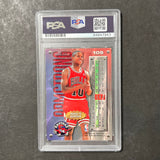 1995 Fleer #105 B.J. Armstrong Signed Card AUTO PSA Slabbed Bulls