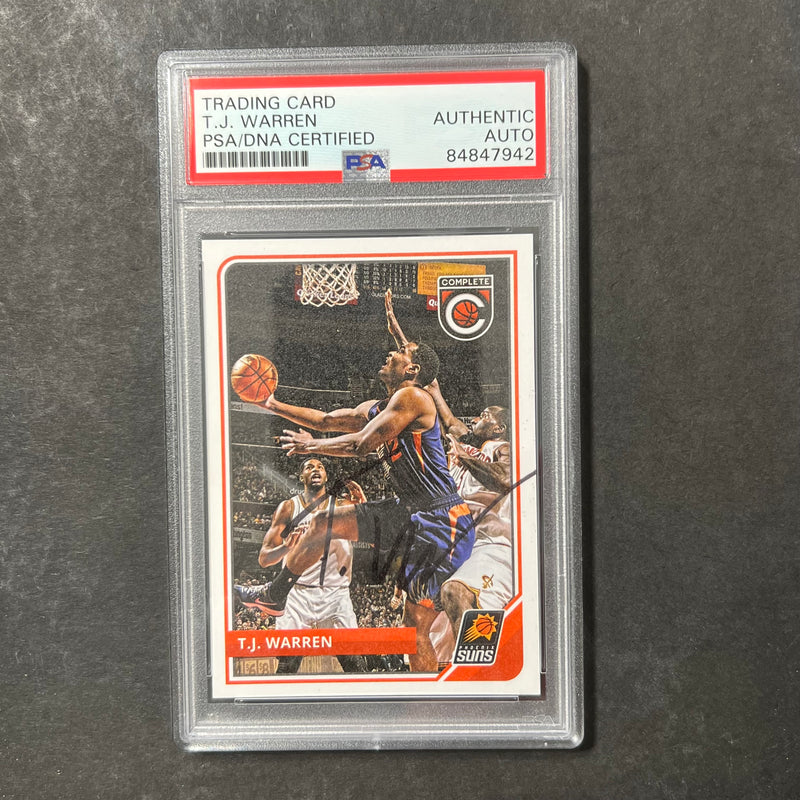 2015-16 Panini Complete #235 TJ WARREN Signed Card AUTO PSA Slabbed Suns