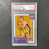 2015-16 NBA Hoops #291 Larry Nance Jr. Signed Card PSA Slabbed Lakers