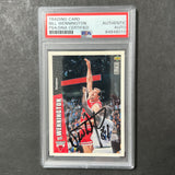 1996 Upper Deck #CH9 Bill Wennington Signed Card PSA Slabbed Bulls