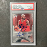 2012-13 Panini Brilliance #34 Carlos Boozer Signed Card AUTO  PSA Slabbed Bulls